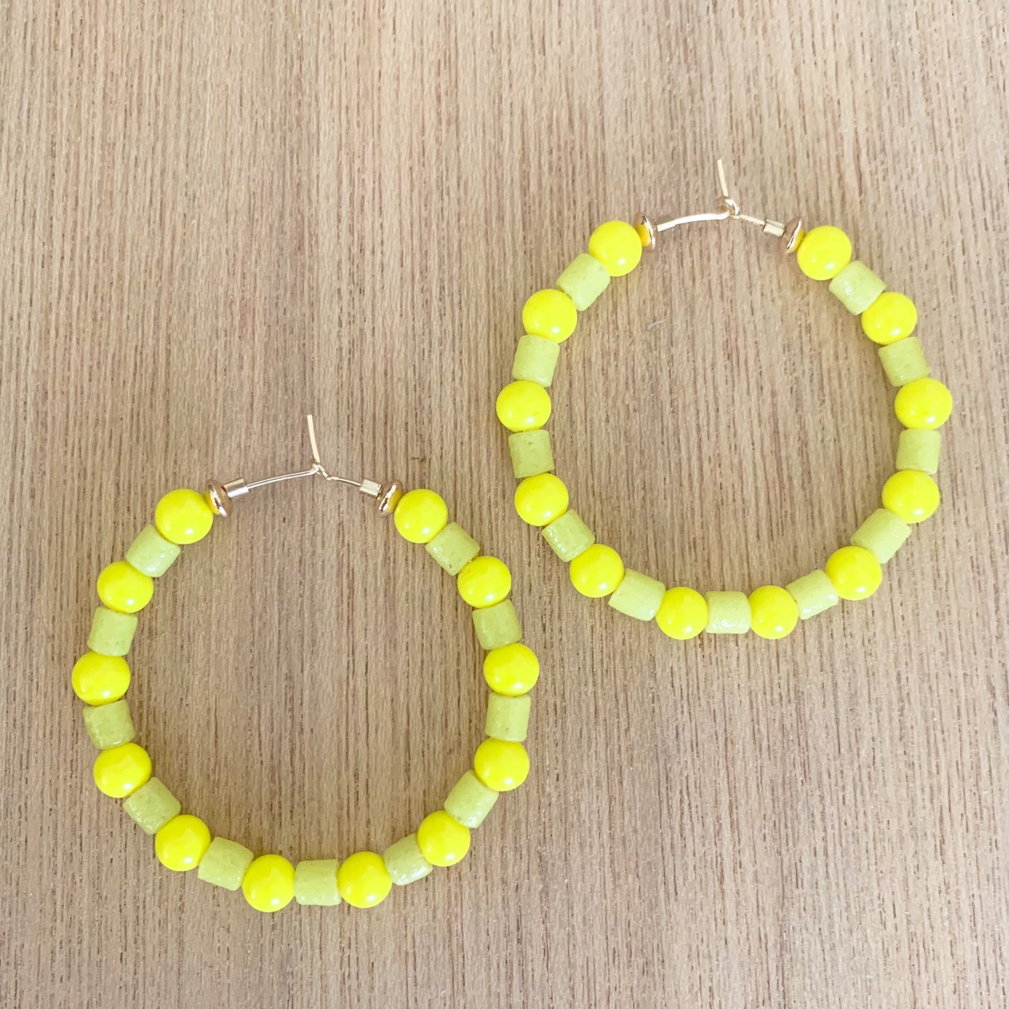 Bright Citron Hoops