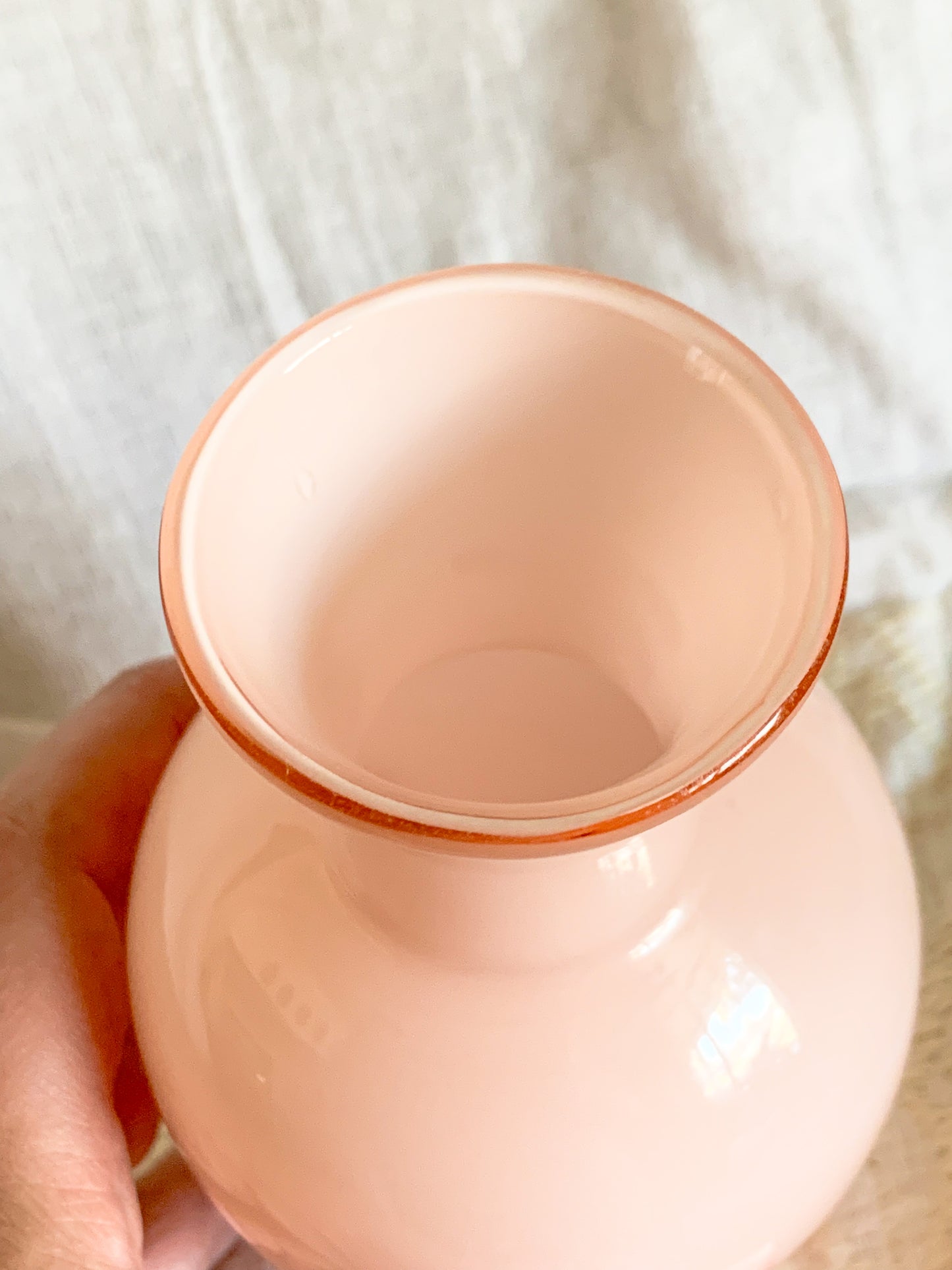 Vintage Pink Opaline Vase by Larry Lazlo for Mikasa