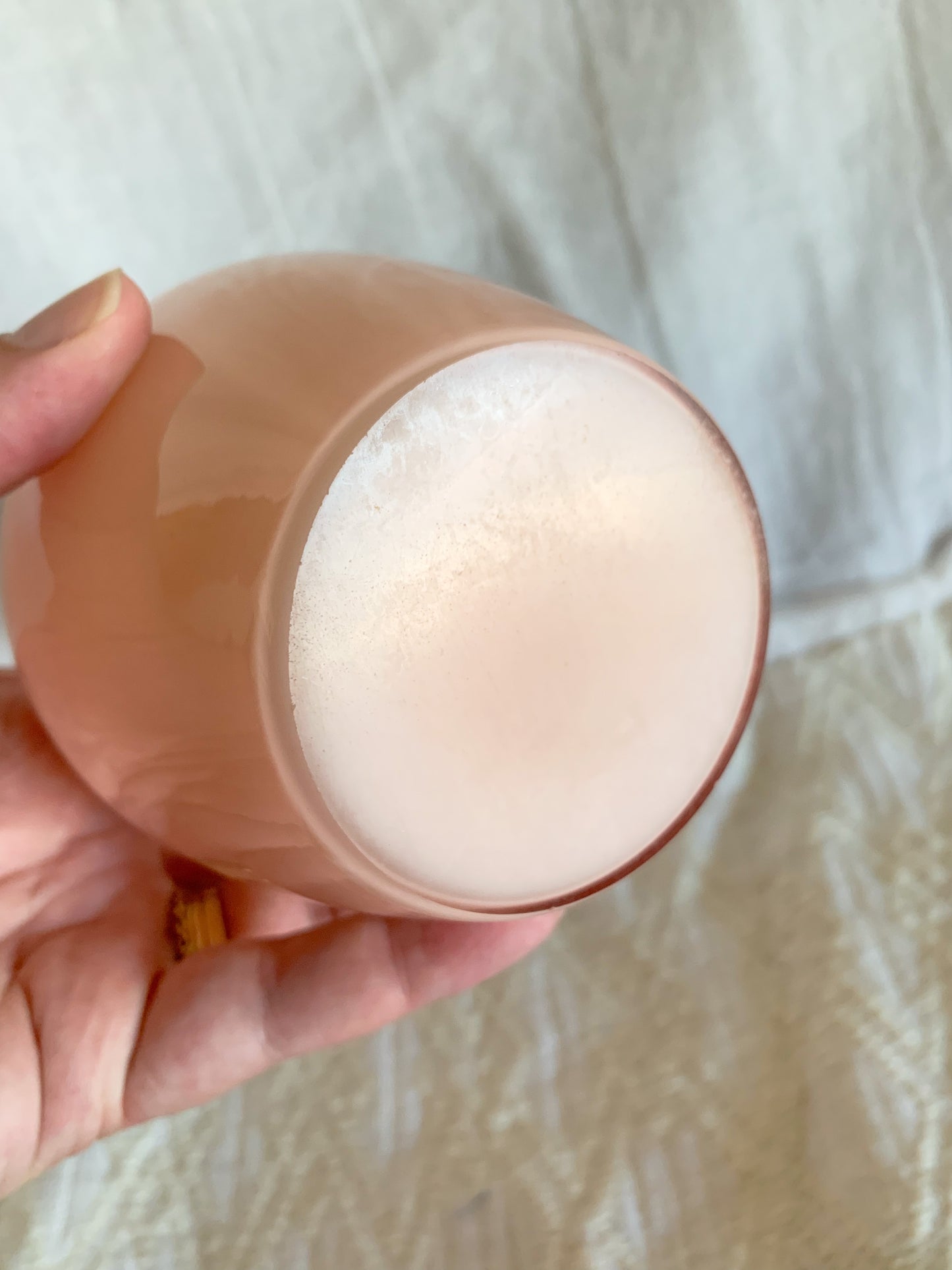 Vintage Pink Opaline Vase by Larry Lazlo for Mikasa