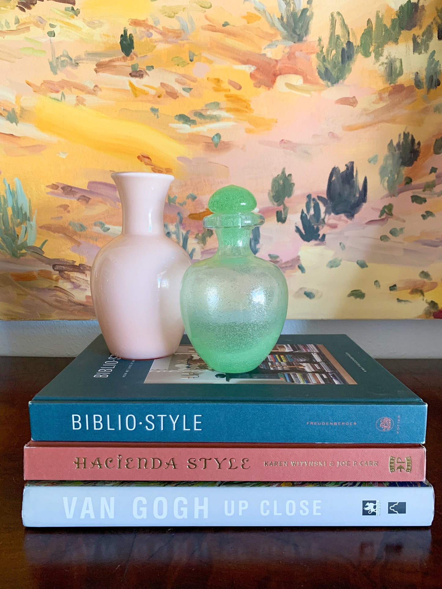 Vintage Pink Opaline Vase by Larry Lazlo for Mikasa