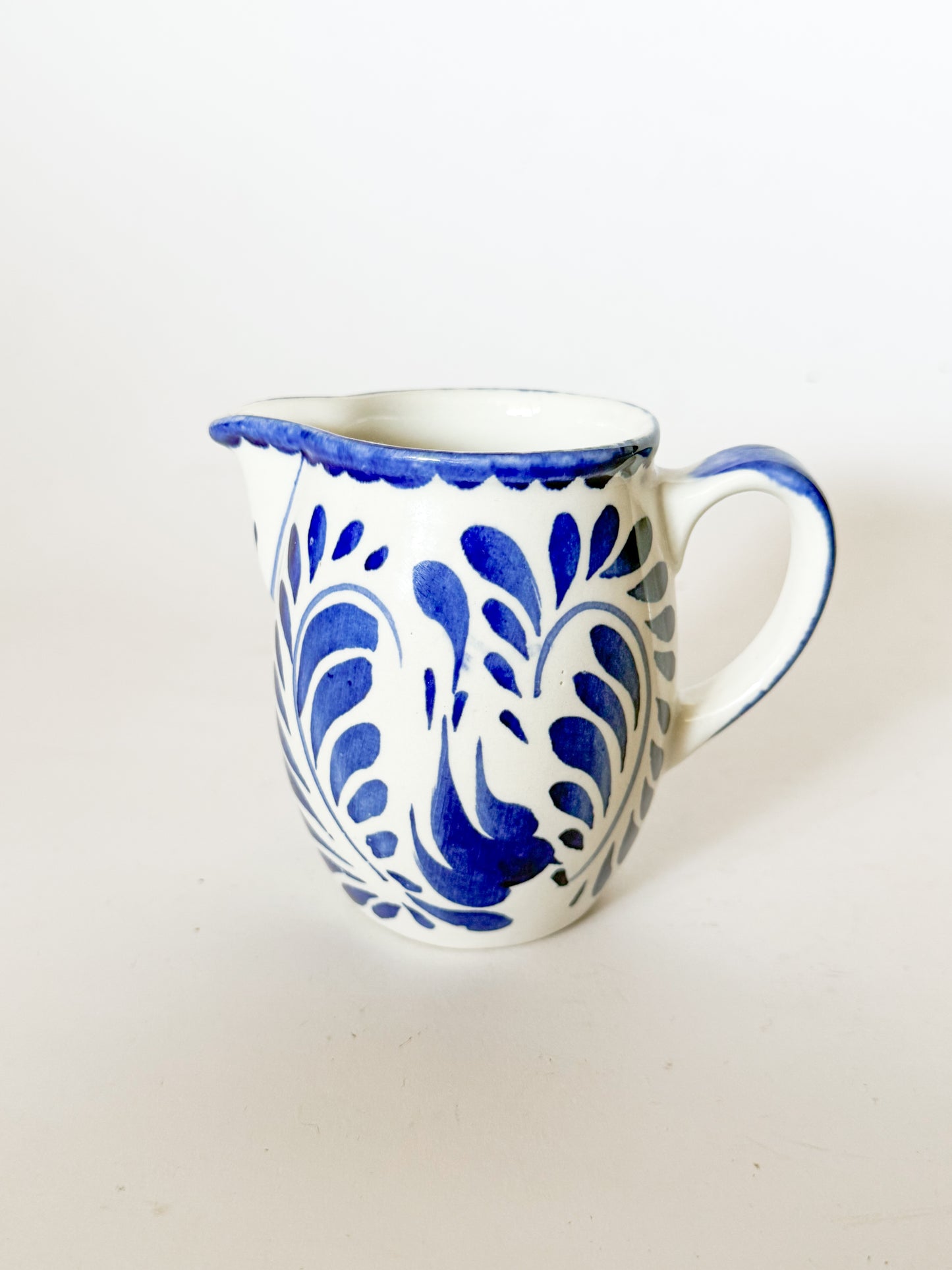 Anfora Mexico Blue and White Creamer pitcher