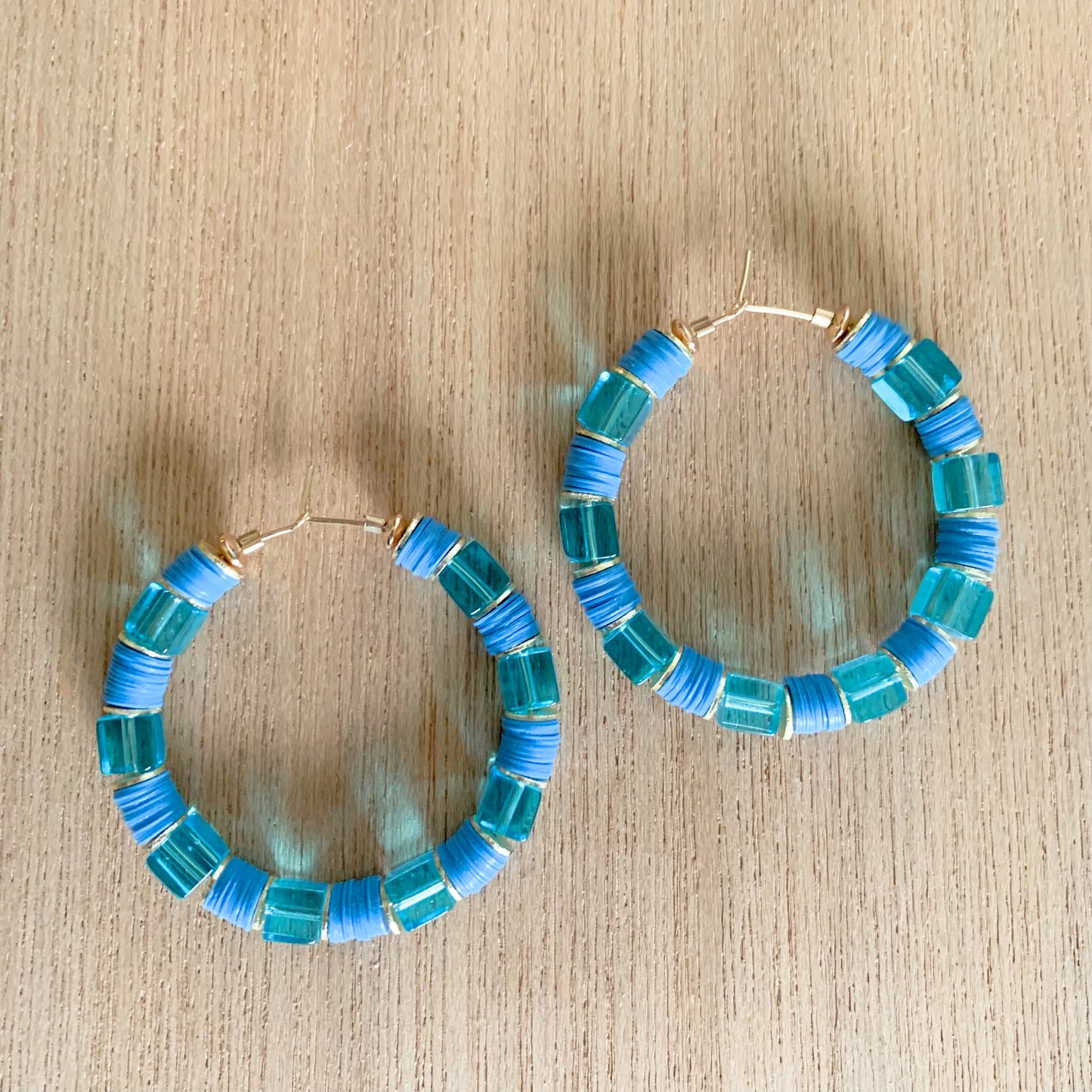 Electric Blue Hoops