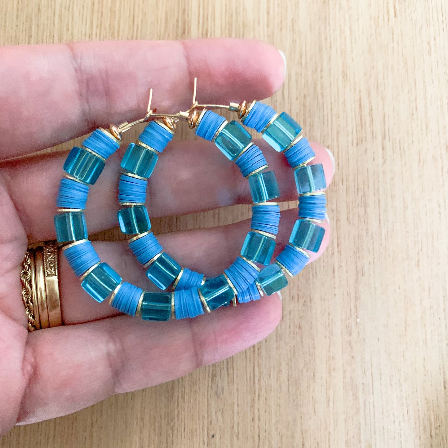 Electric Blue Hoops