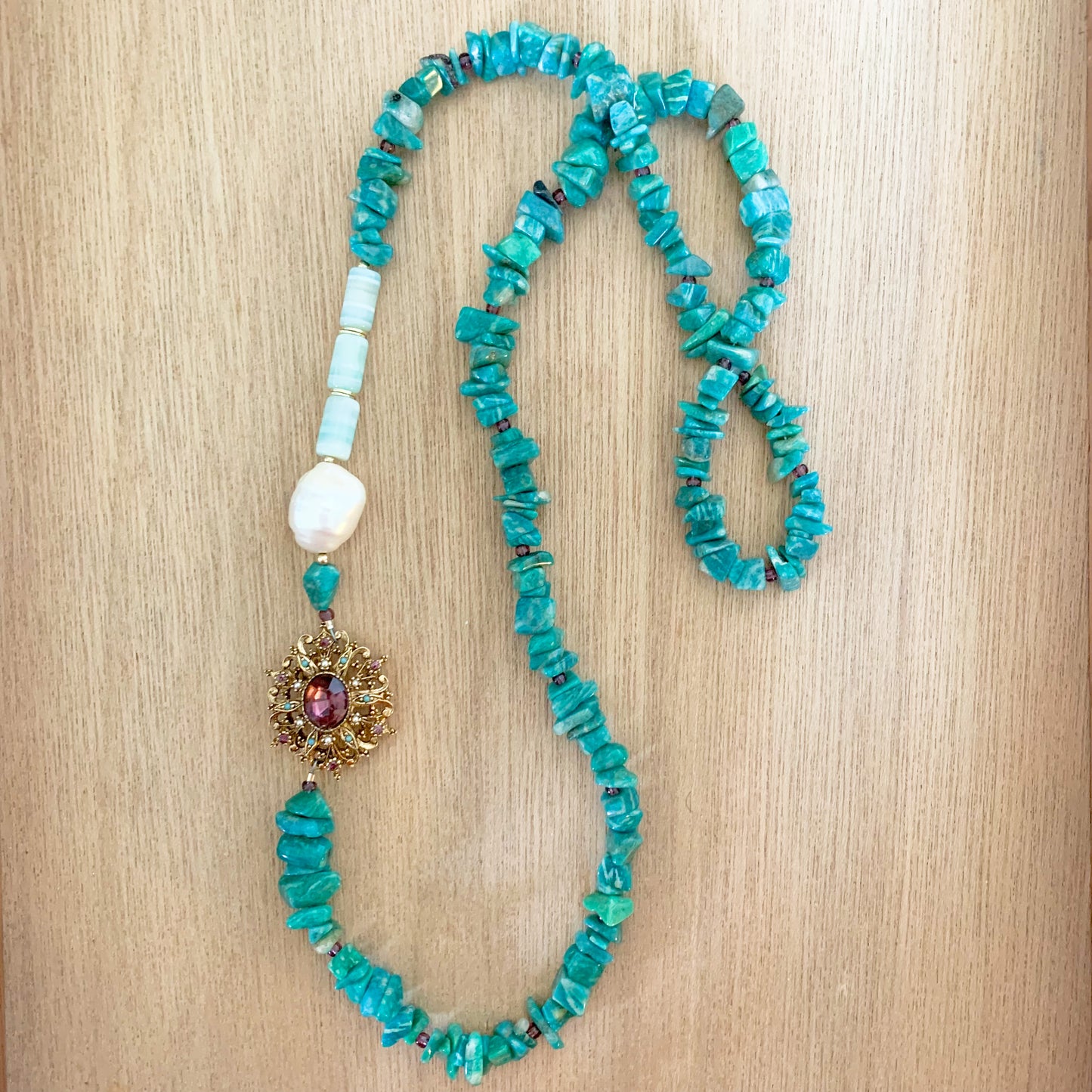 Baroque Pearlies: Turquoise Amazonite