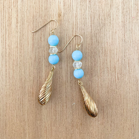 Something Blue: Golden Twist Drops