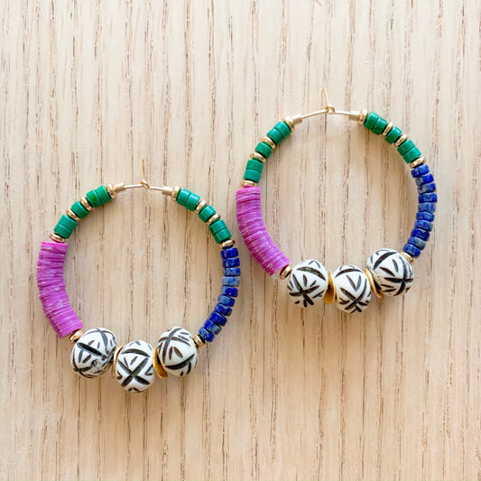 Tribal Mix Hoops