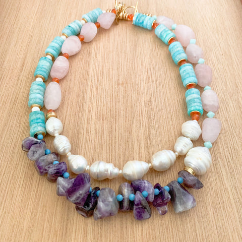 Baroque Pearlies: Gemstone Layers