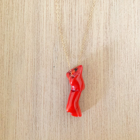 Dainty Coral Branch Necklace