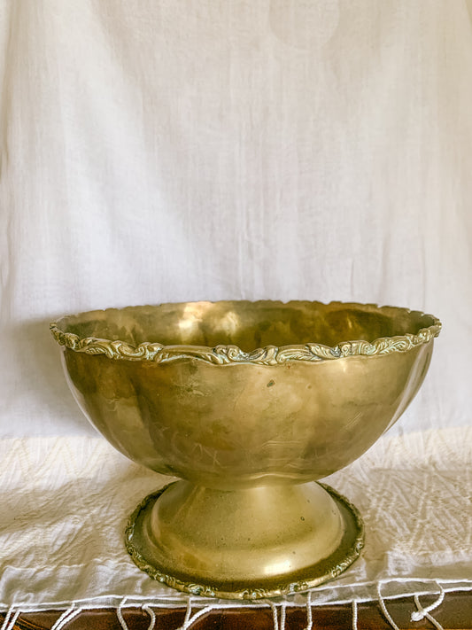 Vintage Mexican Brass Bowl