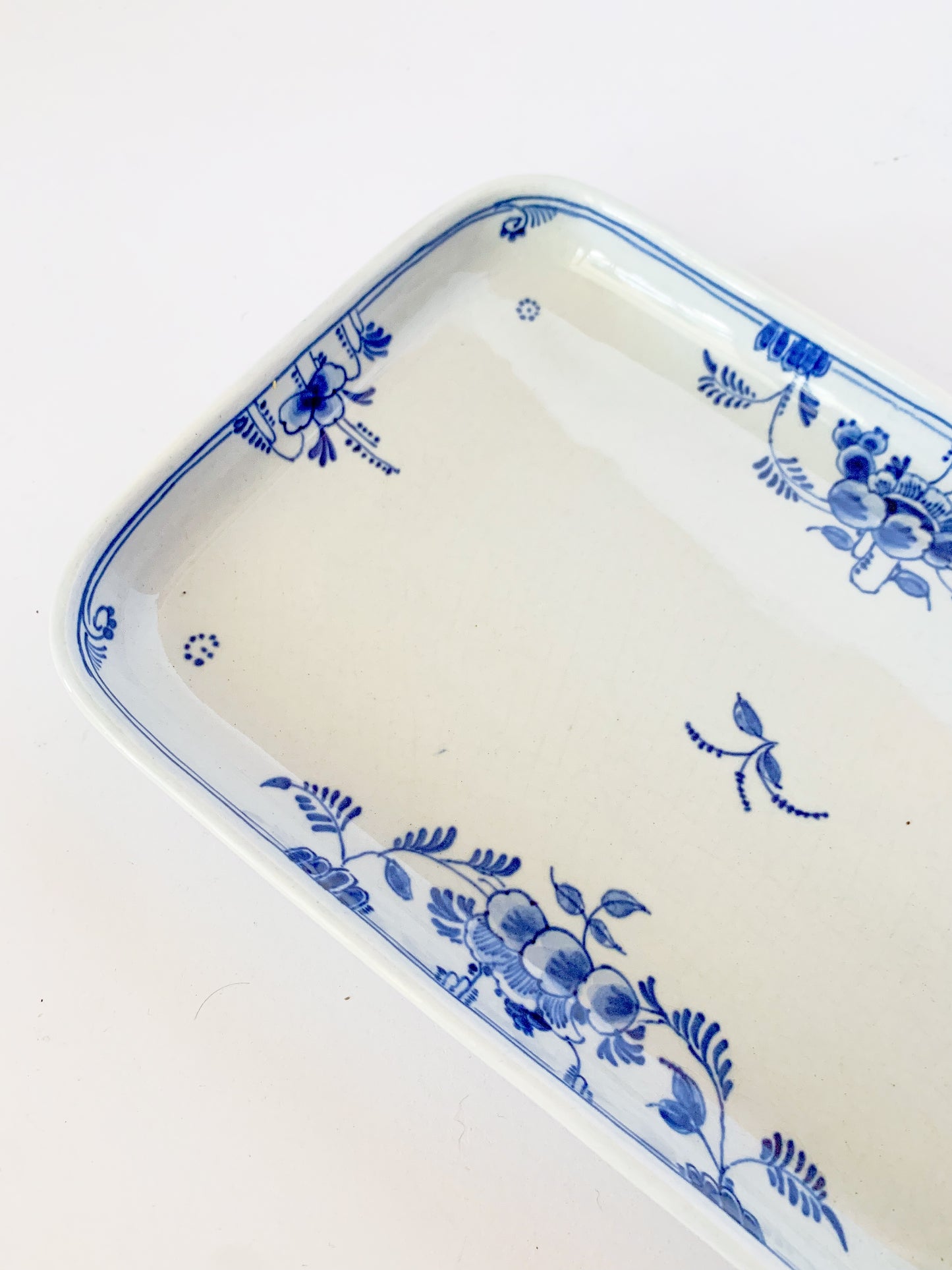 Vintage Delft Blue and White Catchall Tray