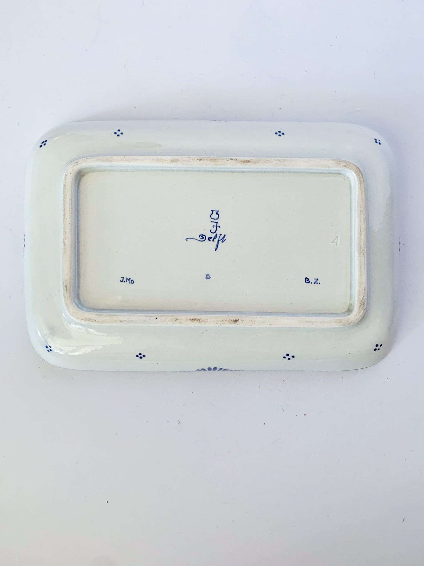 Vintage Delft Blue and White Catchall Tray
