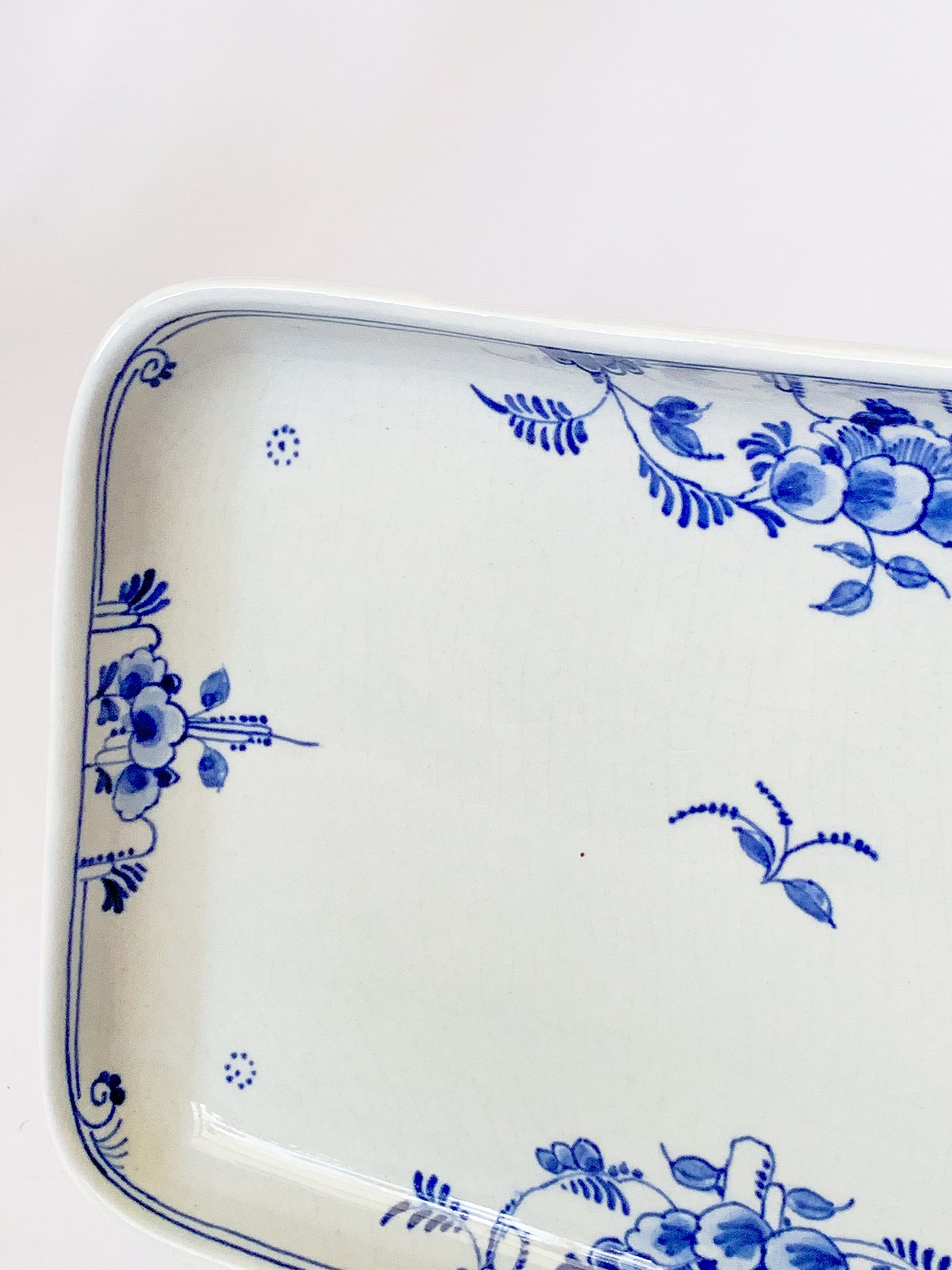 Vintage Delft Blue and White Catchall Tray
