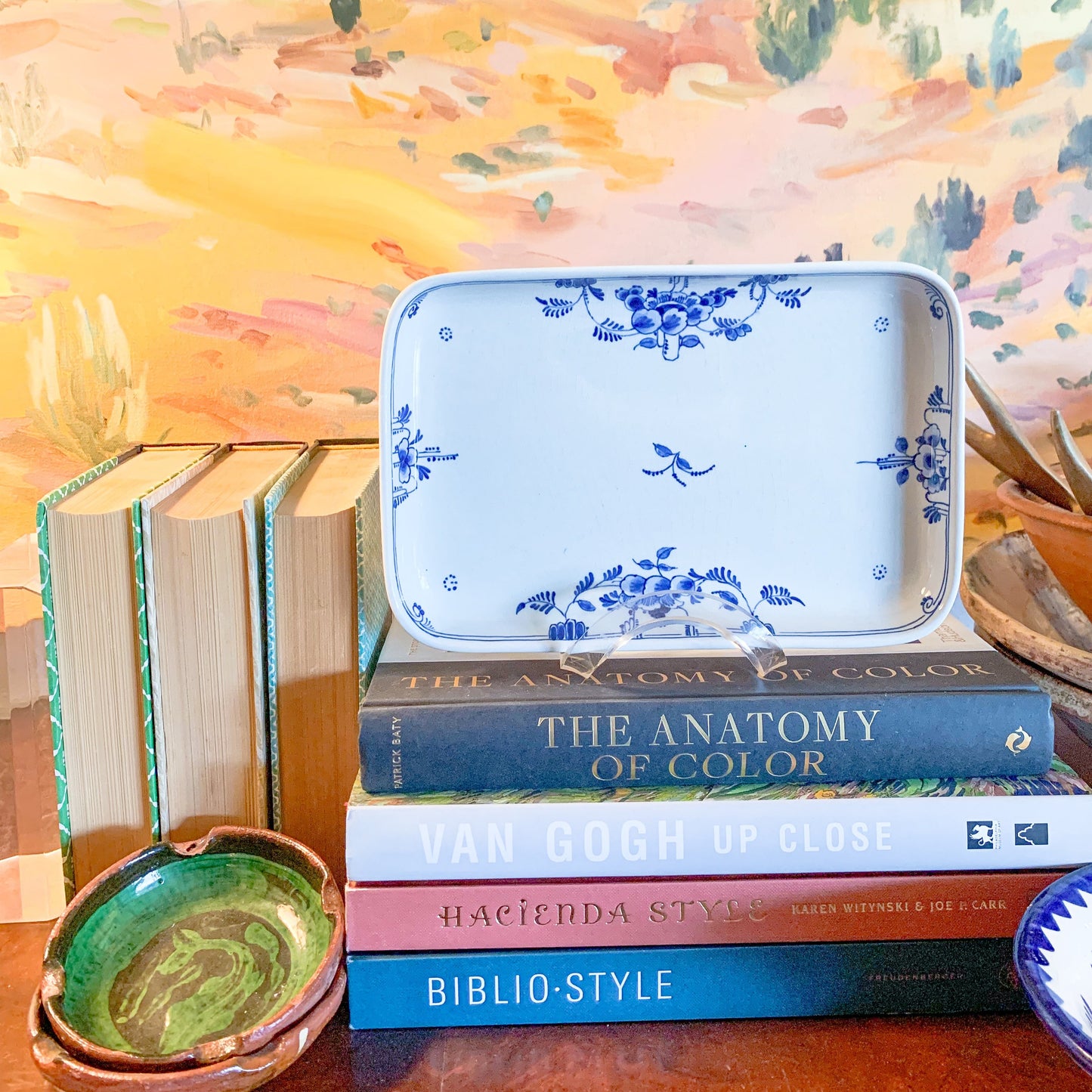 Vintage Delft Blue and White Catchall Tray