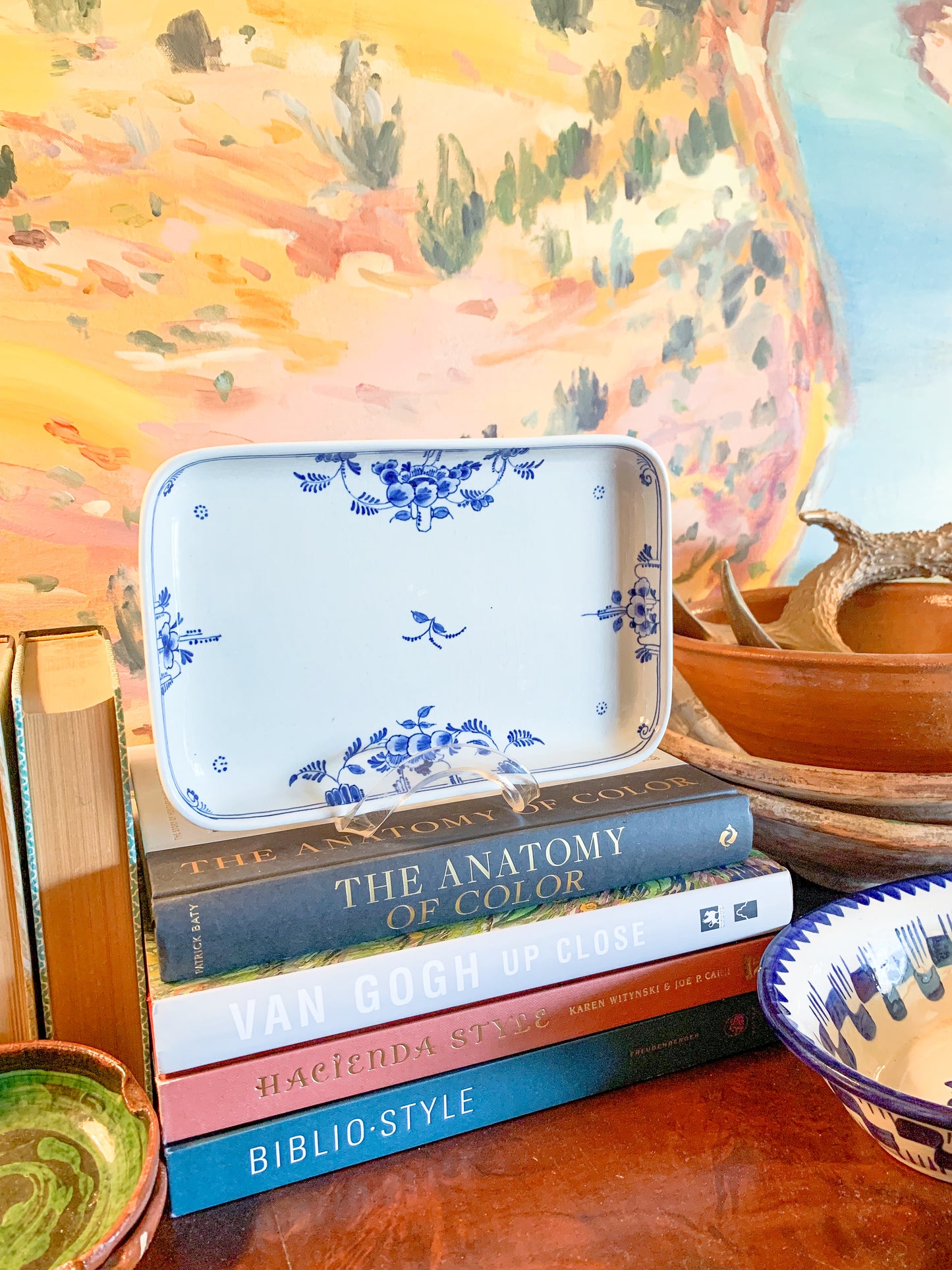 Vintage Delft Blue and White Catchall Tray