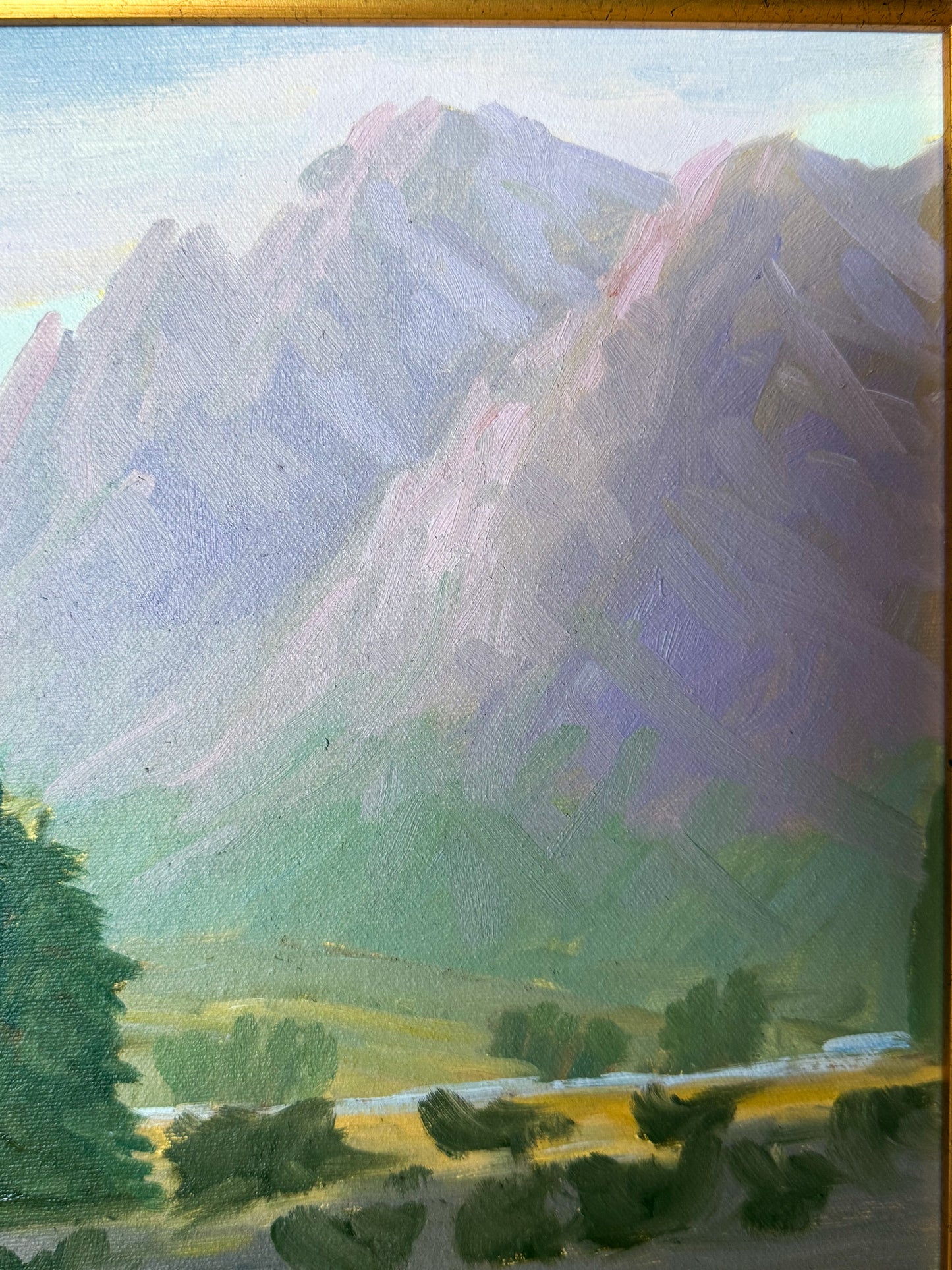 Original Painting of Mountain Landscape, 11x14