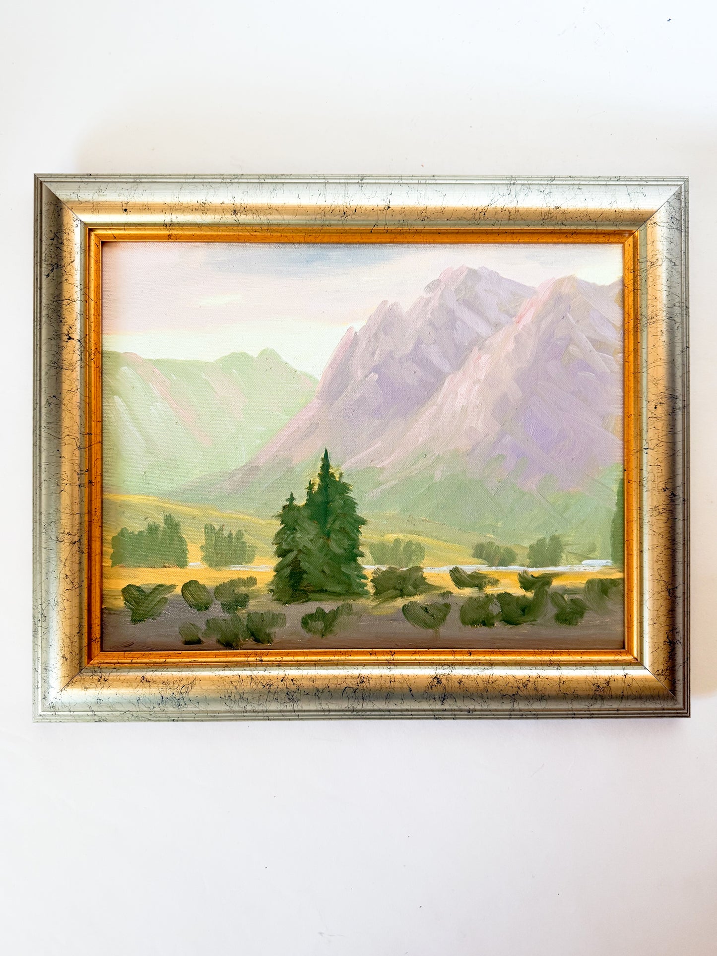 Original Painting of Mountain Landscape, 11x14