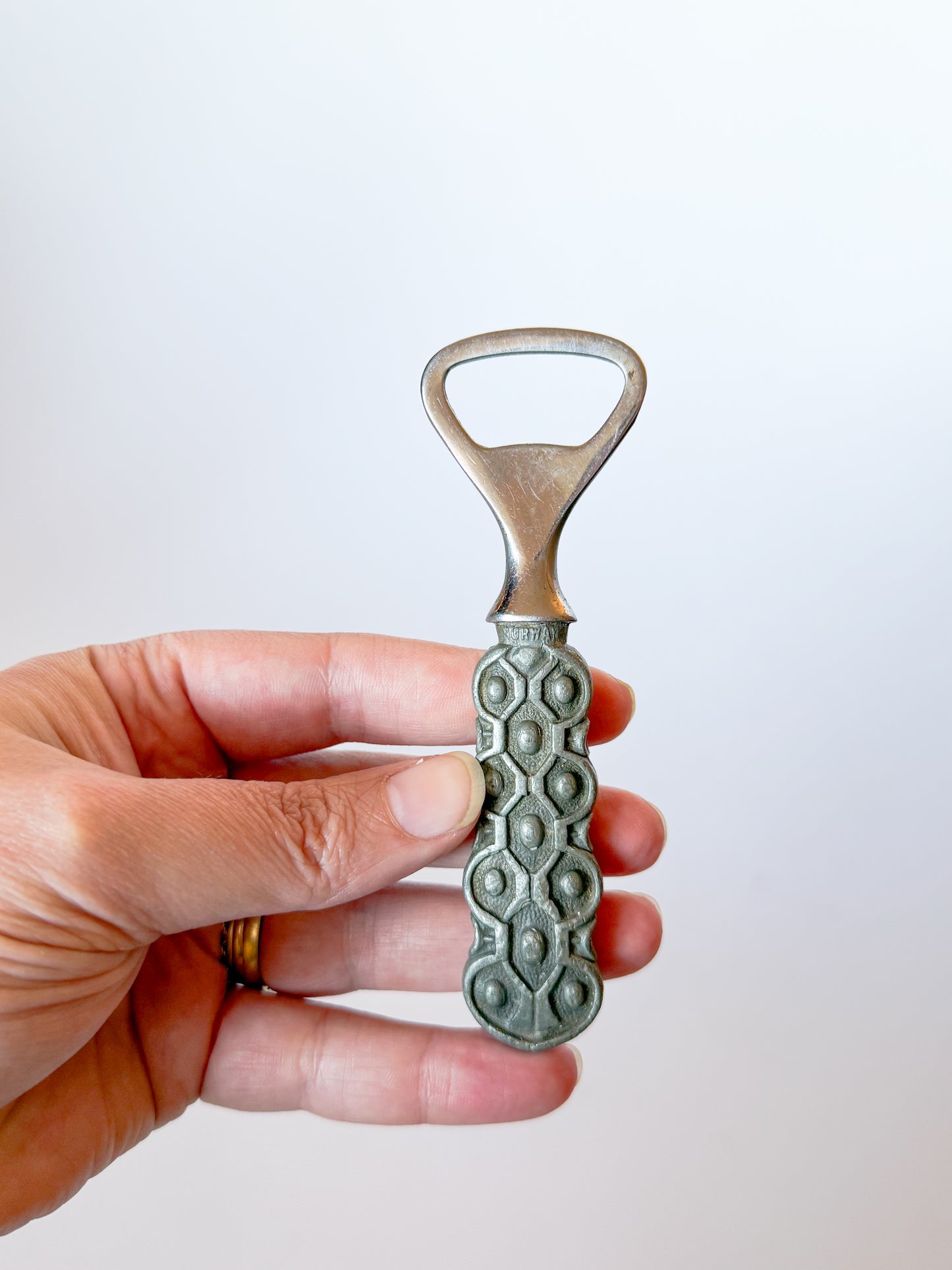 1950s Norwegian Pewter Bottle Opener