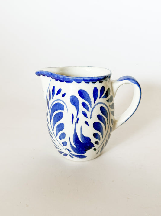Anfora Mexico Blue and White Creamer pitcher