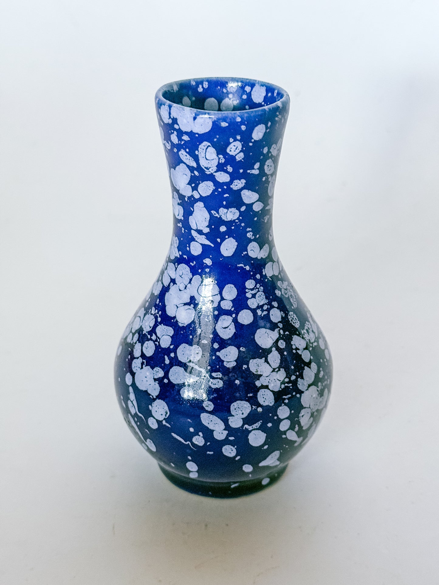 Small Vintage Splatter Ware Bud Vase