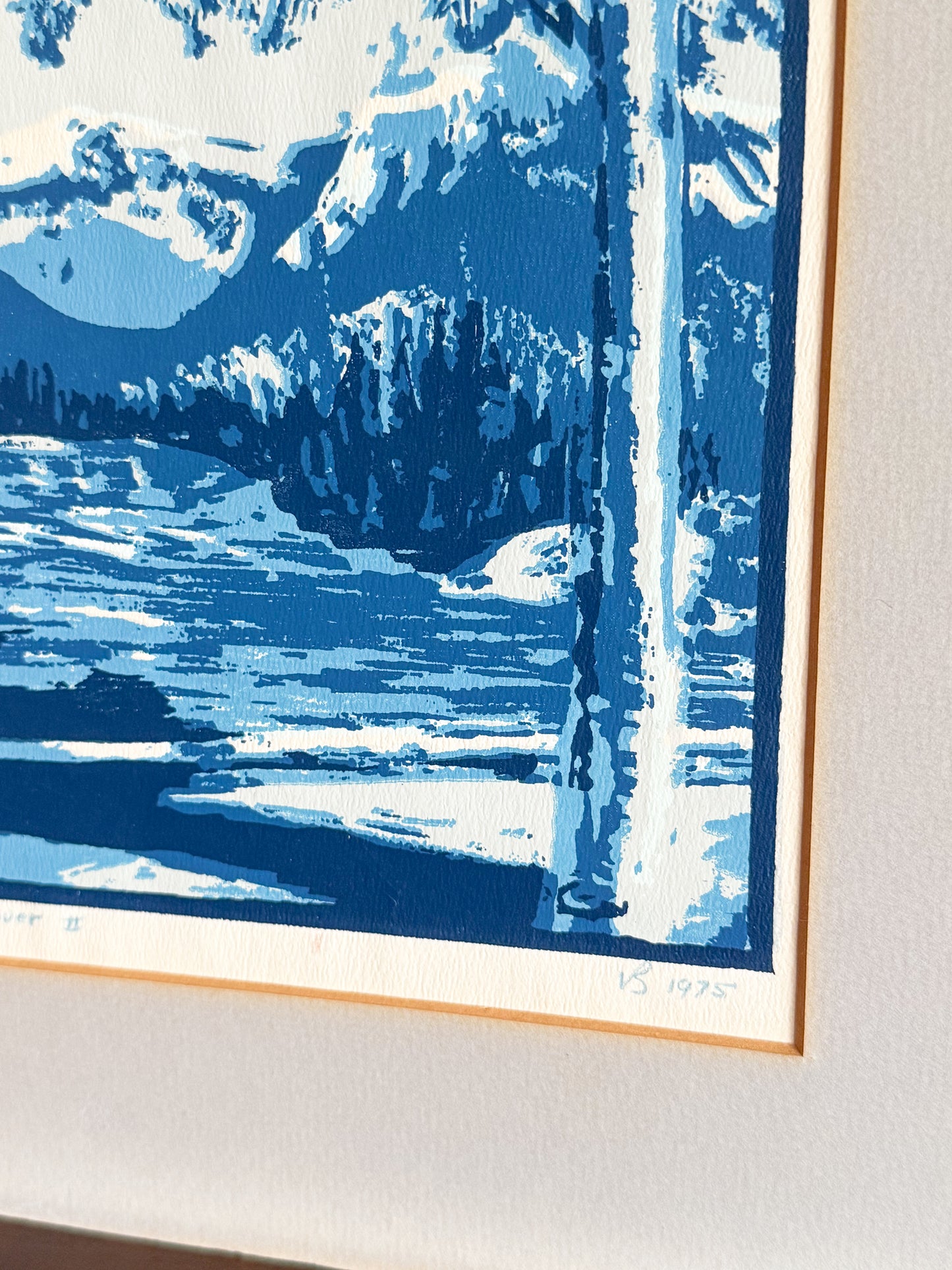 Vintage Serigraph "First Tee - Banff" by Listed Canadian Artist Vella Strand, 1975