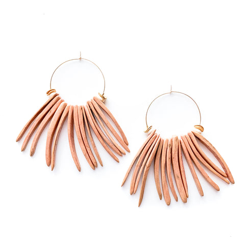 On the Fringe Hoop Earrings