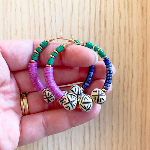 Tribal Mix Hoops
