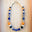 Blue and Amber Statement Necklace