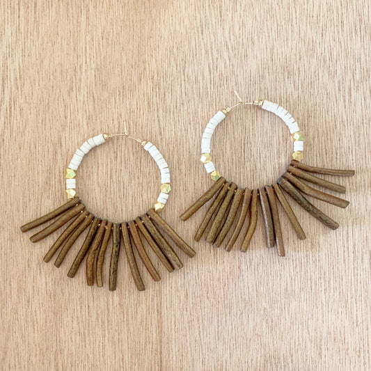 Golden Hoop Earrings